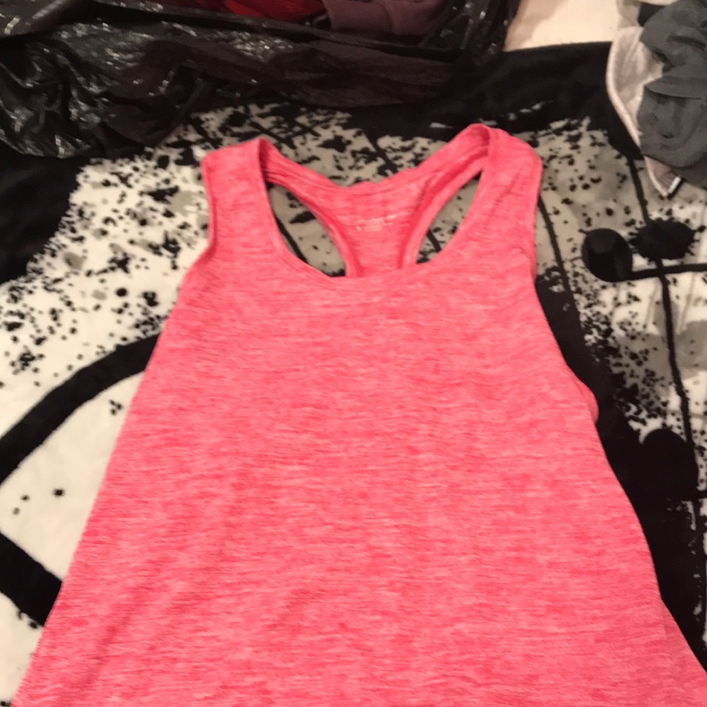 Bright pink ACTIVE8 tank top.